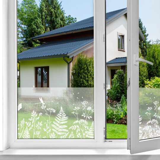 Fensterfolie static window border Meadow image number null